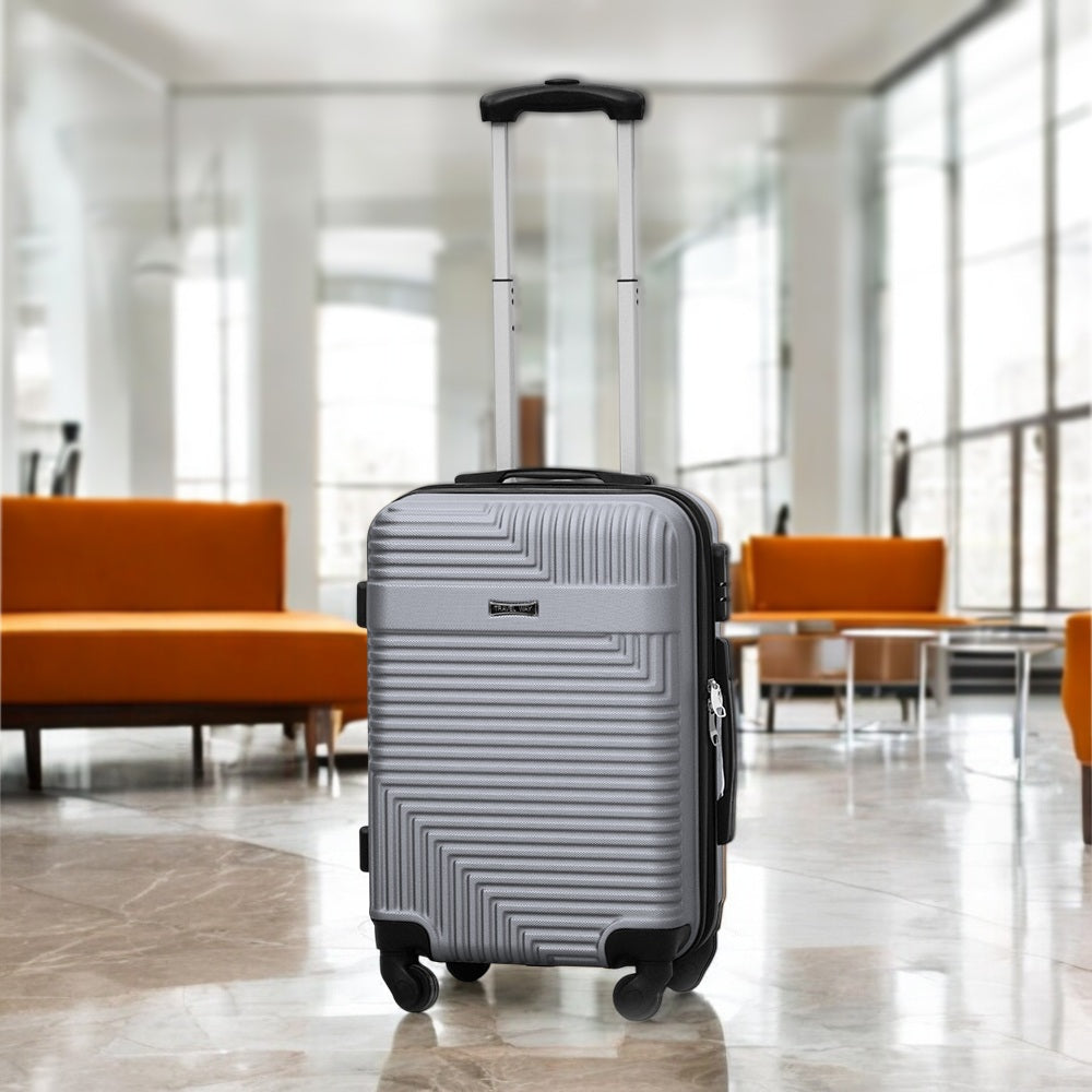 Travel Way ABS Luggage Set | Lightweight Hard Case with Spinner Wheels | Durable Trolley Bags | 3 Piece Set 20, 24 and 28 inches