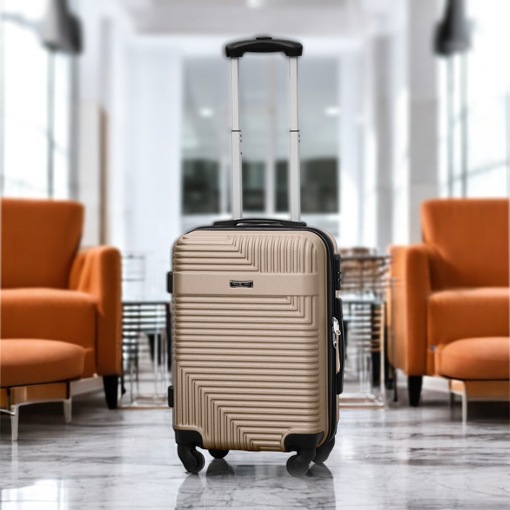 Travel Way ABS Luggage Set | Lightweight Hard Case with Spinner Wheels | Durable Trolley Bags | 3 Piece Set 20, 24 and 28 inches