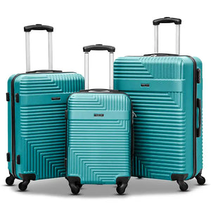 Travel Way ABS Luggage Set | Lightweight Hard Case with Spinner Wheels | Durable Trolley Bags | 3 Piece Set 20, 24 and 28 inches