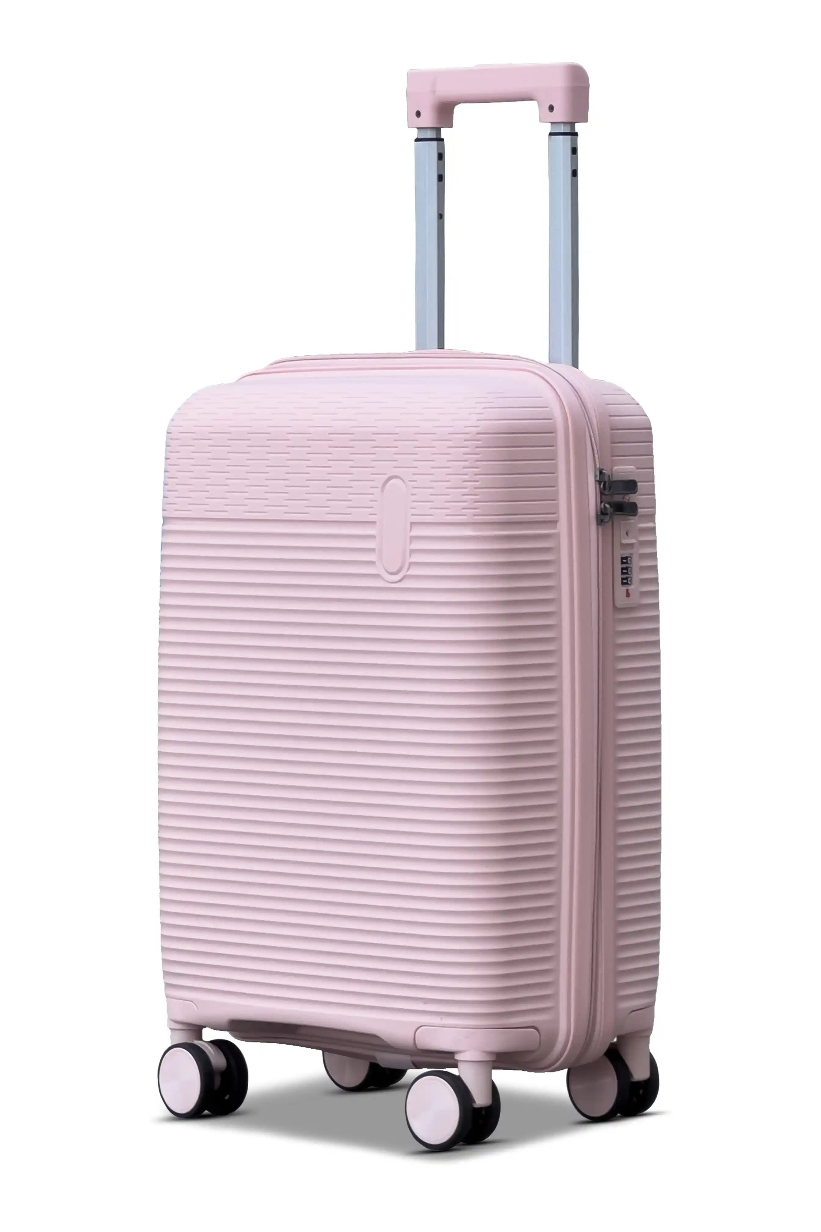 Travel Way PP Line Pro Unbreakable Lightweight 3 Pcs Set (20/24/28 Inch) Hard Shell Luggage Bag With Combination Lock And Telescopic Handle