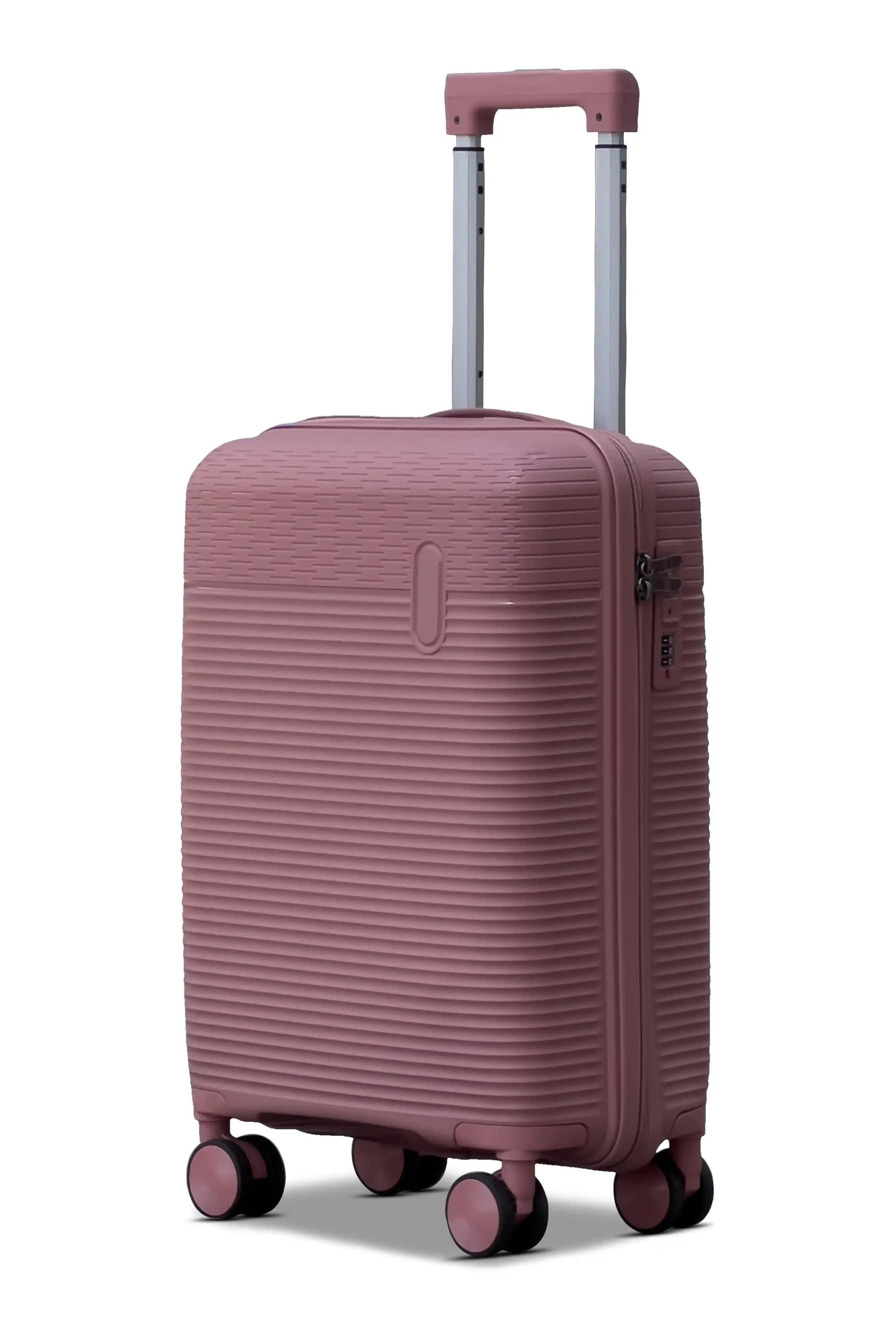 Travel Way PP Line Pro Unbreakable Lightweight 3 Pcs Set (20/24/28 Inch) Hard Shell Luggage Bag With Combination Lock And Telescopic Handle