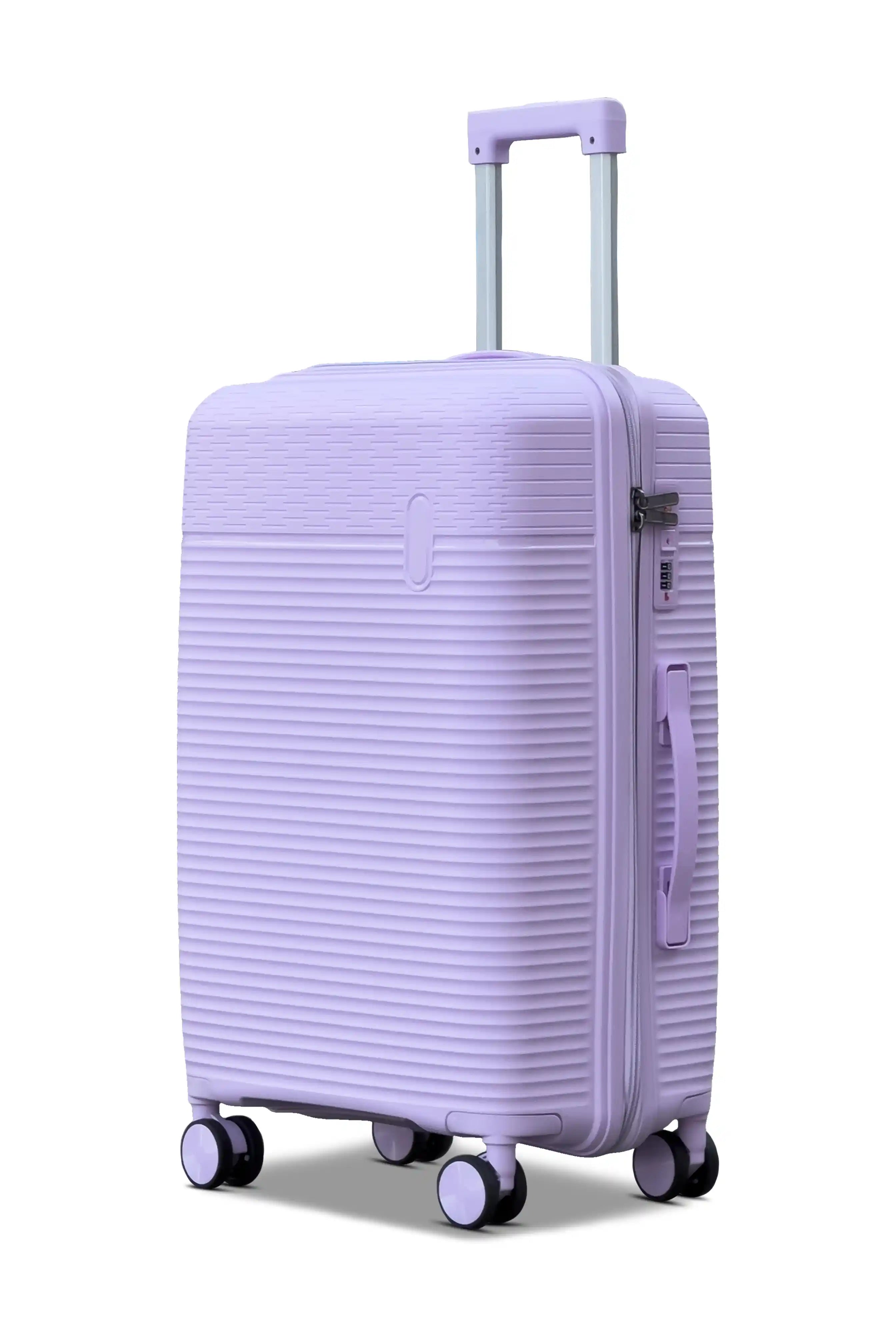 Travel Way PP Line Pro Unbreakable Lightweight 3 Pcs Set (20/24/28 Inch) Hard Shell Luggage Bag With Combination Lock And Telescopic Handle