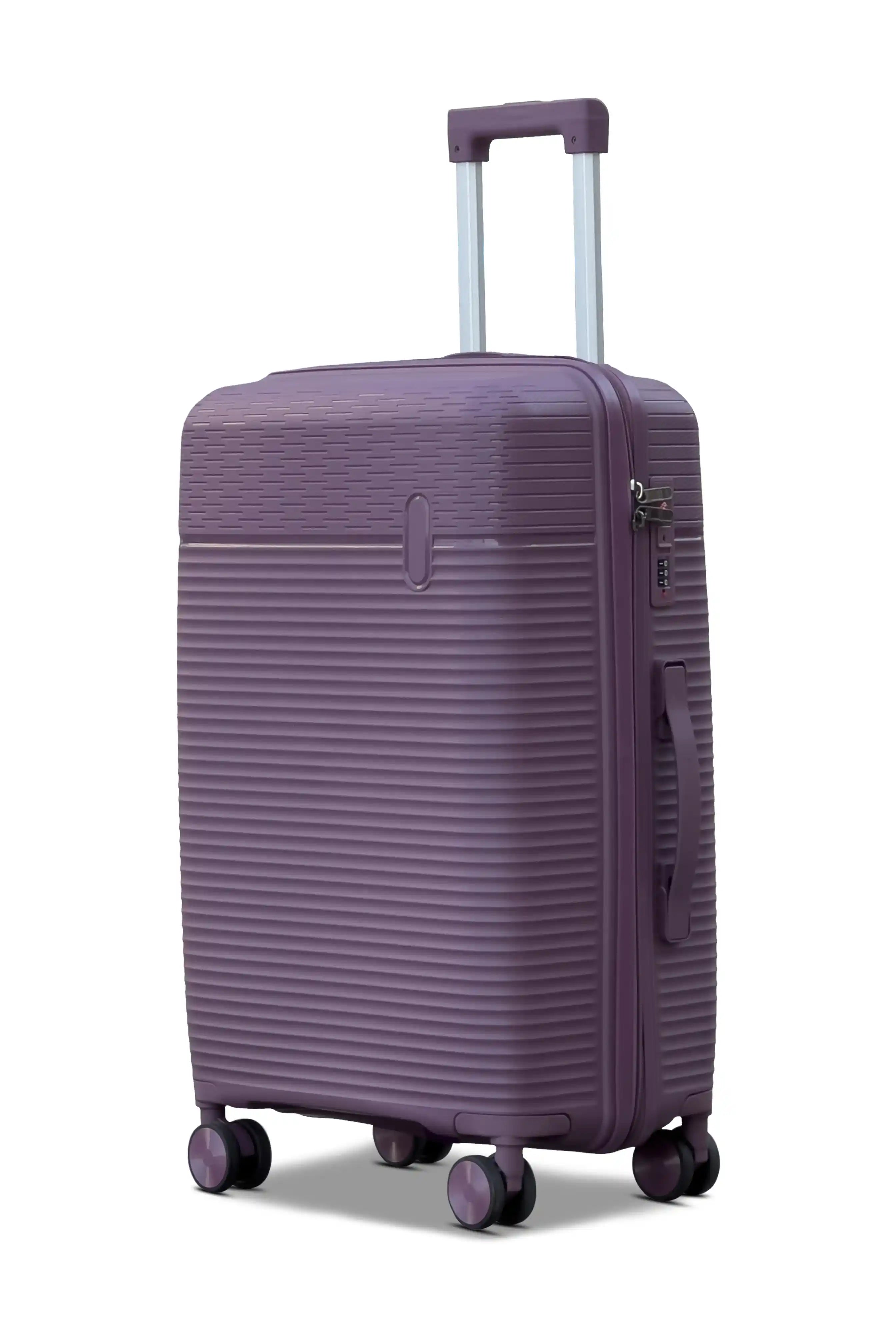 Travel Way PP Line Pro Unbreakable Lightweight 3 Pcs Set (20/24/28 Inch) Hard Shell Luggage Bag With Combination Lock And Telescopic Handle