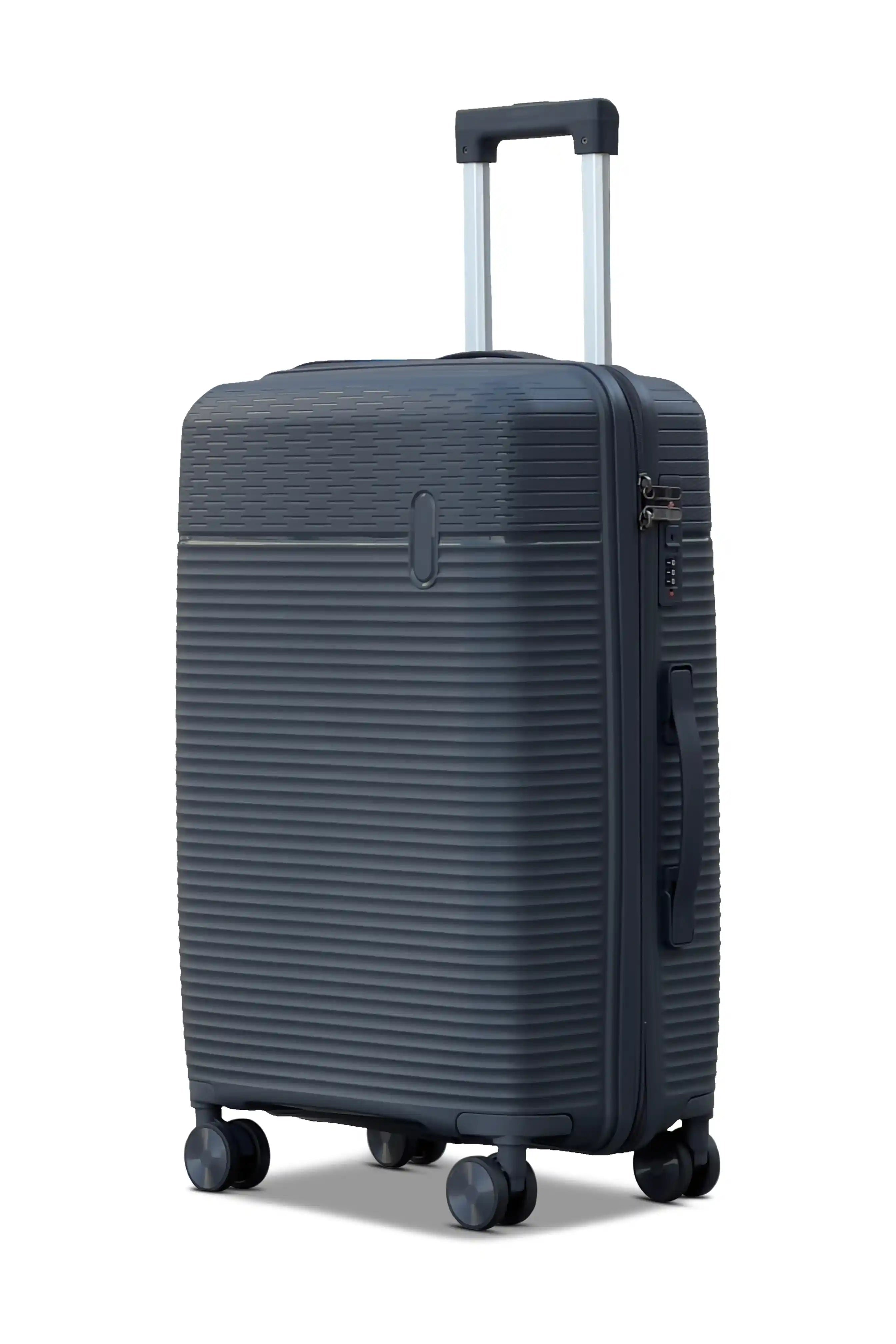 Travel Way PP Line Pro Unbreakable Lightweight 3 Pcs Set (20/24/28 Inch) Hard Shell Luggage Bag With Combination Lock And Telescopic Handle