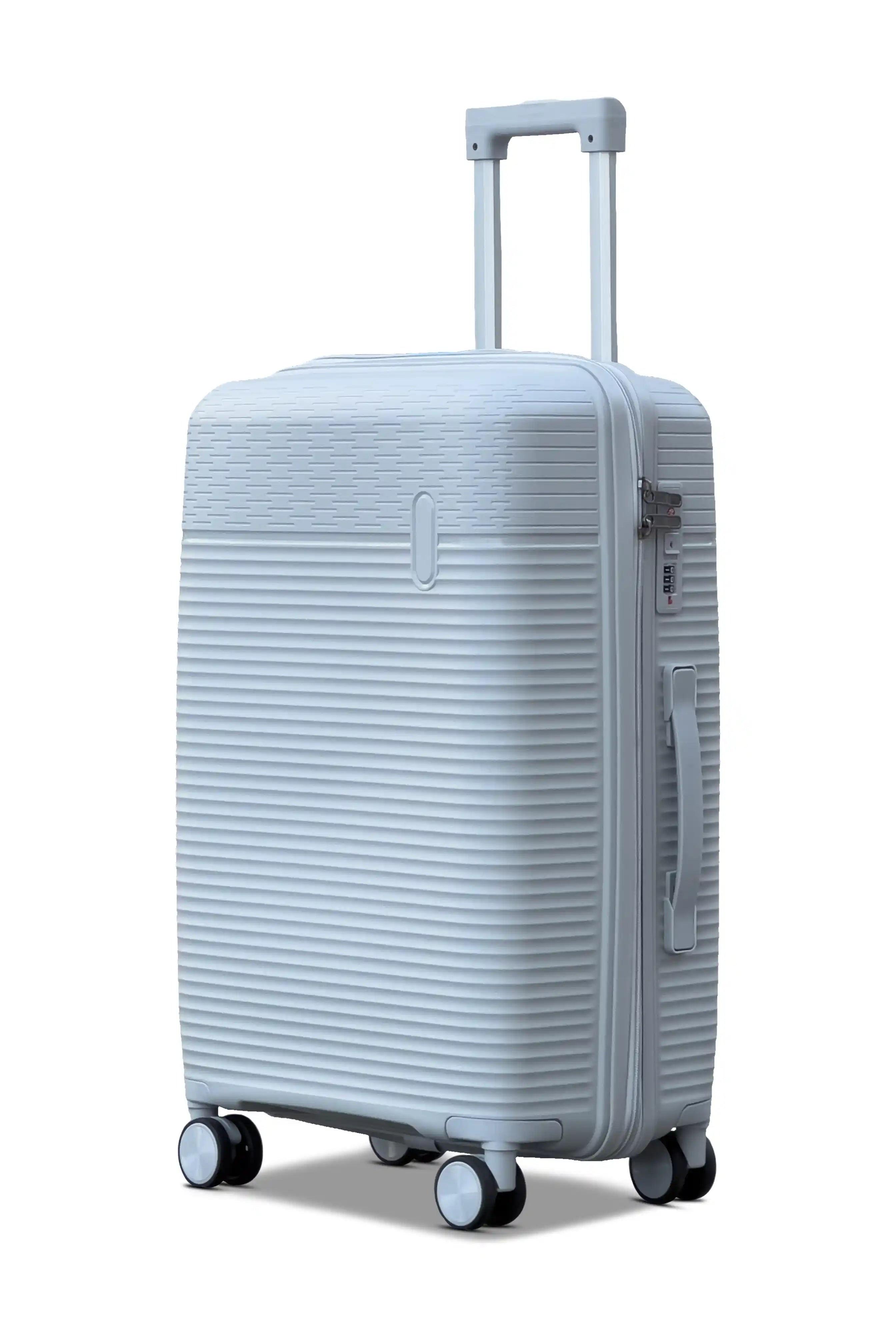 Travel Way PP Line Pro Unbreakable Lightweight 3 Pcs Set (20/24/28 Inch) Hard Shell Luggage Bag With Combination Lock And Telescopic Handle