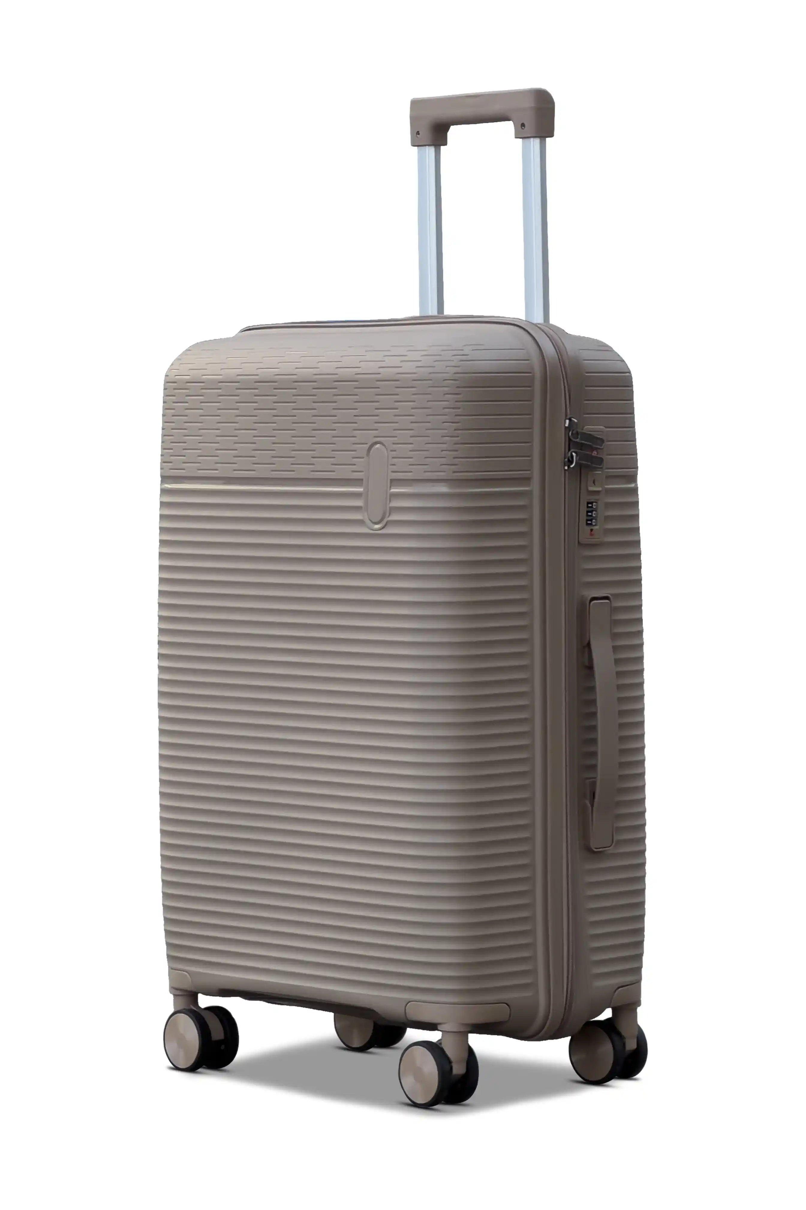 Travel Way PP Line Pro Unbreakable Lightweight 3 Pcs Set (20/24/28 Inch) Hard Shell Luggage Bag With Combination Lock And Telescopic Handle