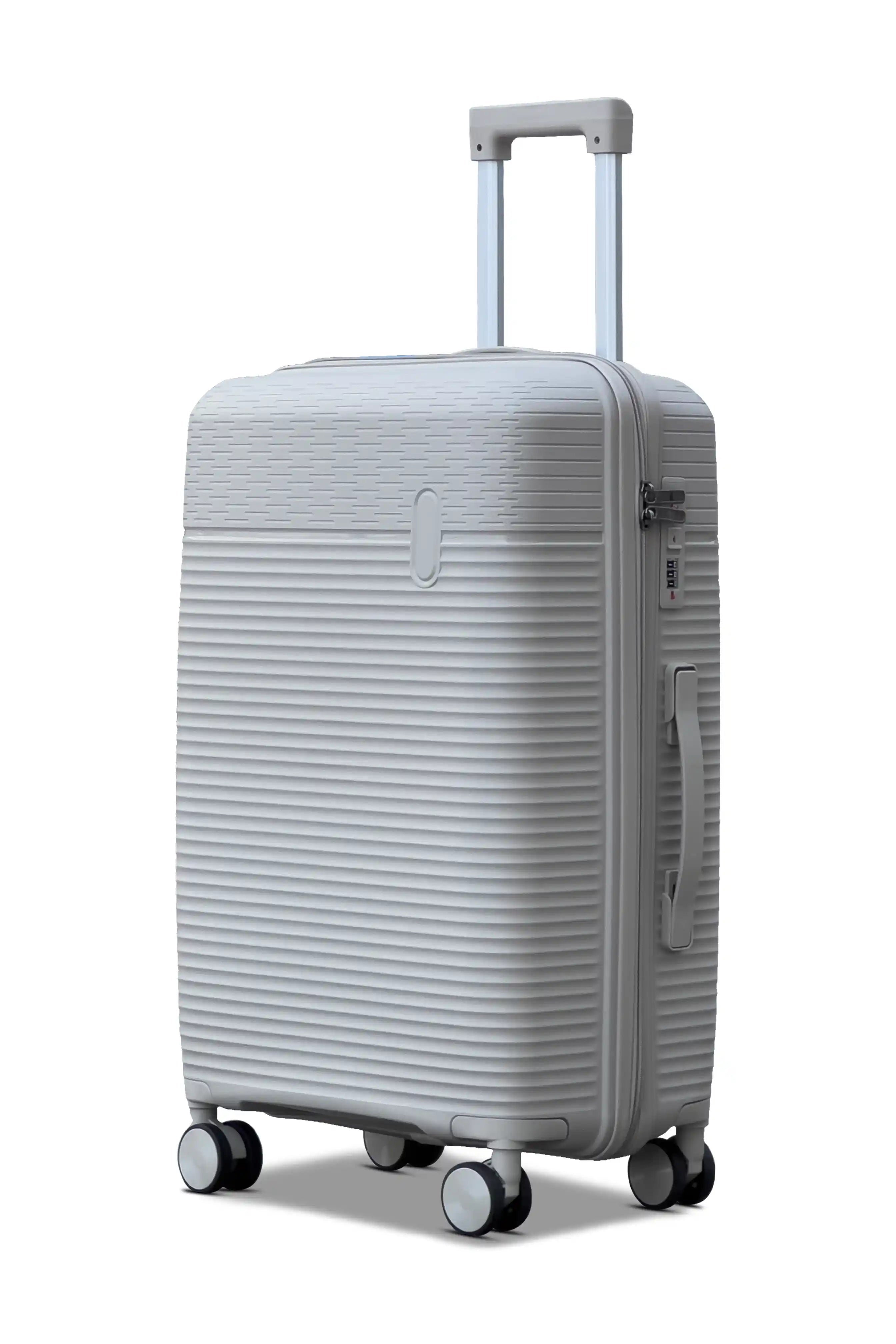 Travel Way PP Line Pro Unbreakable Lightweight 3 Pcs Set (20/24/28 Inch) Hard Shell Luggage Bag With Combination Lock And Telescopic Handle