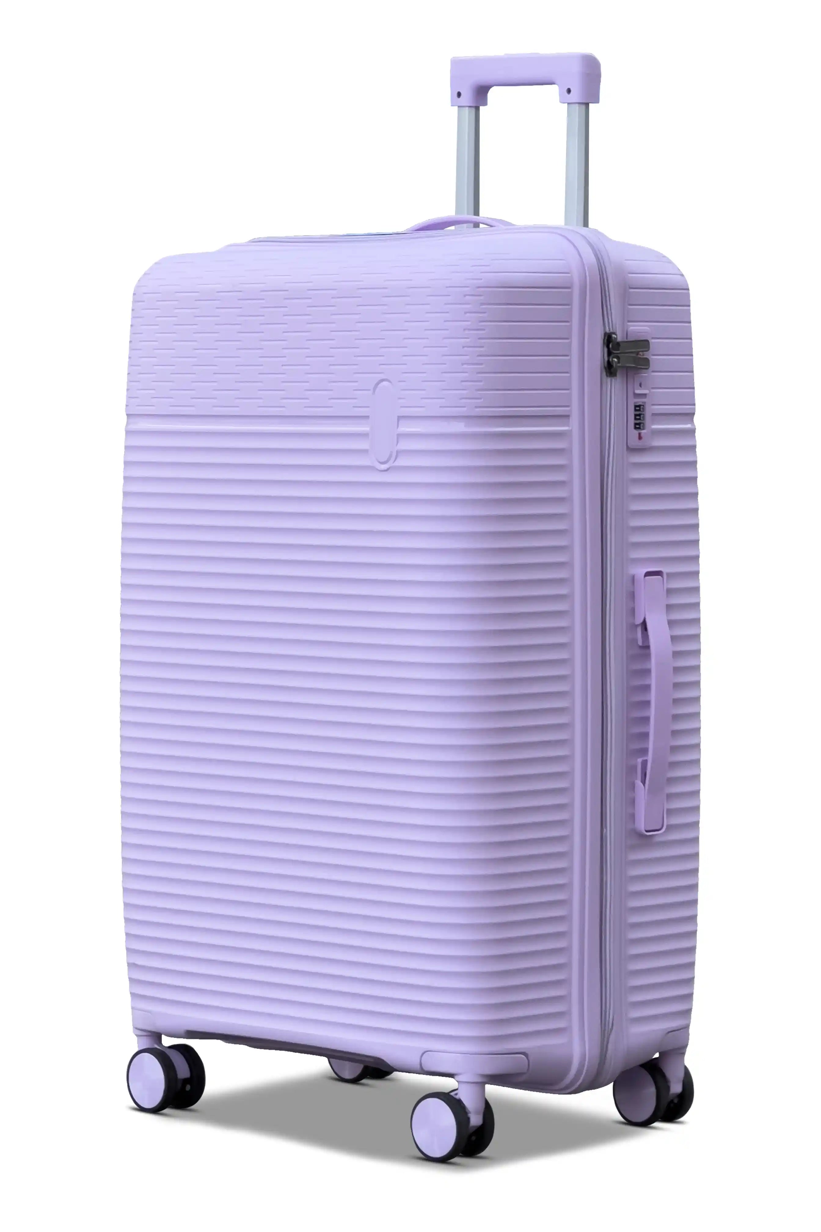Travel Way PP Line Pro Unbreakable Lightweight 3 Pcs Set (20/24/28 Inch) Hard Shell Luggage Bag With Combination Lock And Telescopic Handle