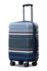 20 Inch Small Size Carry On Travelus Printed Expandable PC Lightweight Luggage Bag With Smooth Spinner Wheels