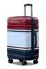 24 Inch Medium Size Checked In Travelus Printed Expandable PC Lightweight Luggage Bag With Smooth Spinner Wheels