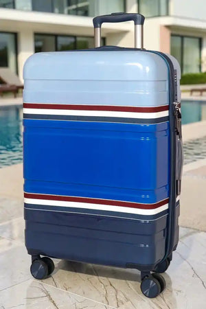 28 Inch Travelus Printed Hard Shell PC Lightweight Large Size Check In Luggage In Multicolours