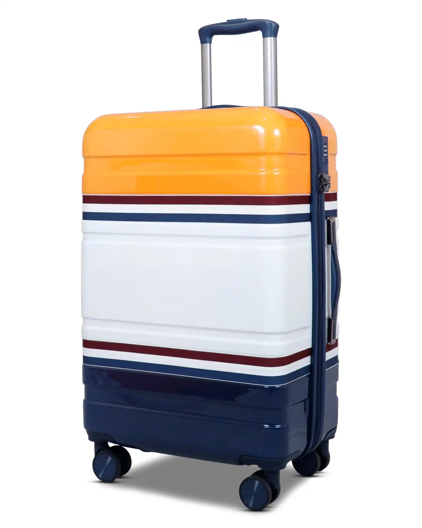 Travelus Printed Hard Shell PC Lightweight 3 Pcs Luggage Set in Multicolours | 20,24,28 Inches