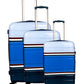 Travelus Printed Hard Shell PC Lightweight 3 PCS Luggage Set in Multicolours