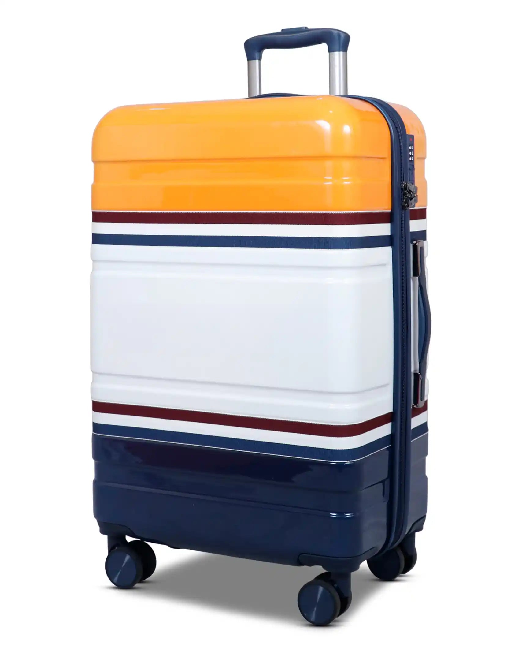 Travelus Printed Hard Shell PC Lightweight 3 Pcs Luggage Set in Multicolours | 20,24,28 Inches