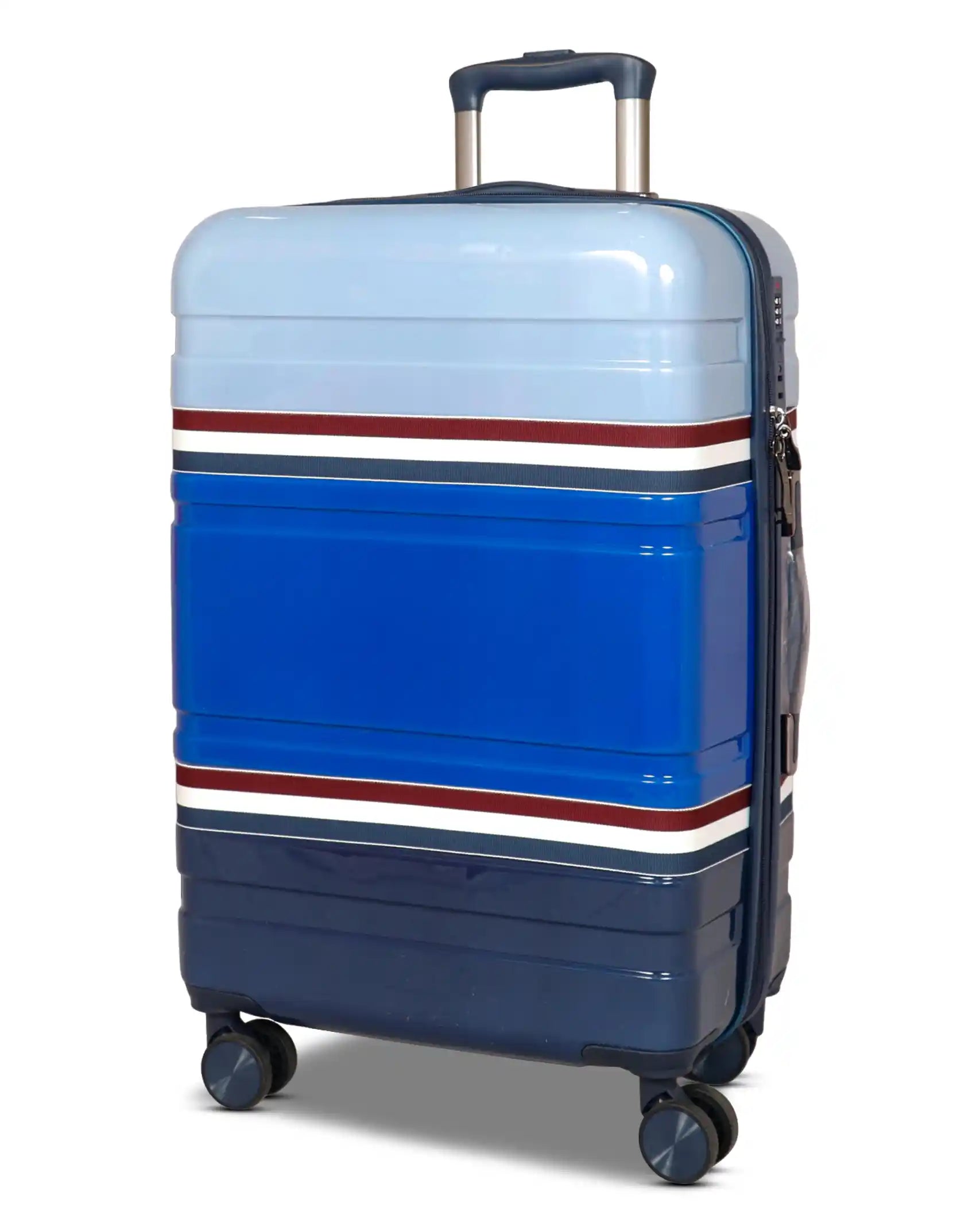 Travelus Printed Hard Shell PC Lightweight 3 Pcs Luggage Set in Multicolours | 20,24,28 Inches