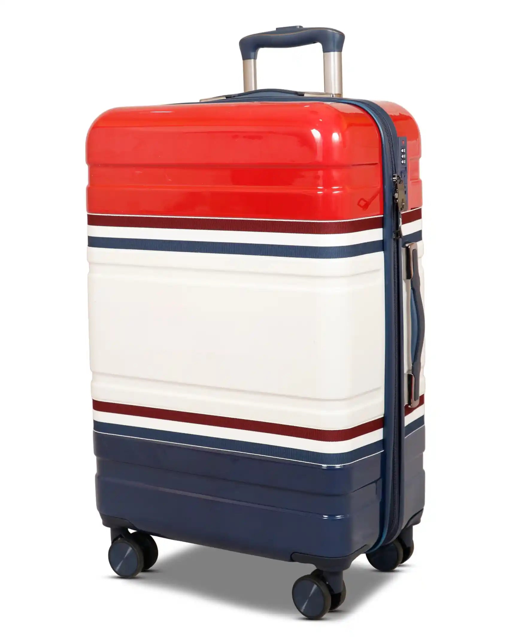 Travelus Printed Hard Shell PC Lightweight 3 Pcs Luggage Set in Multicolours | 20,24,28 Inches