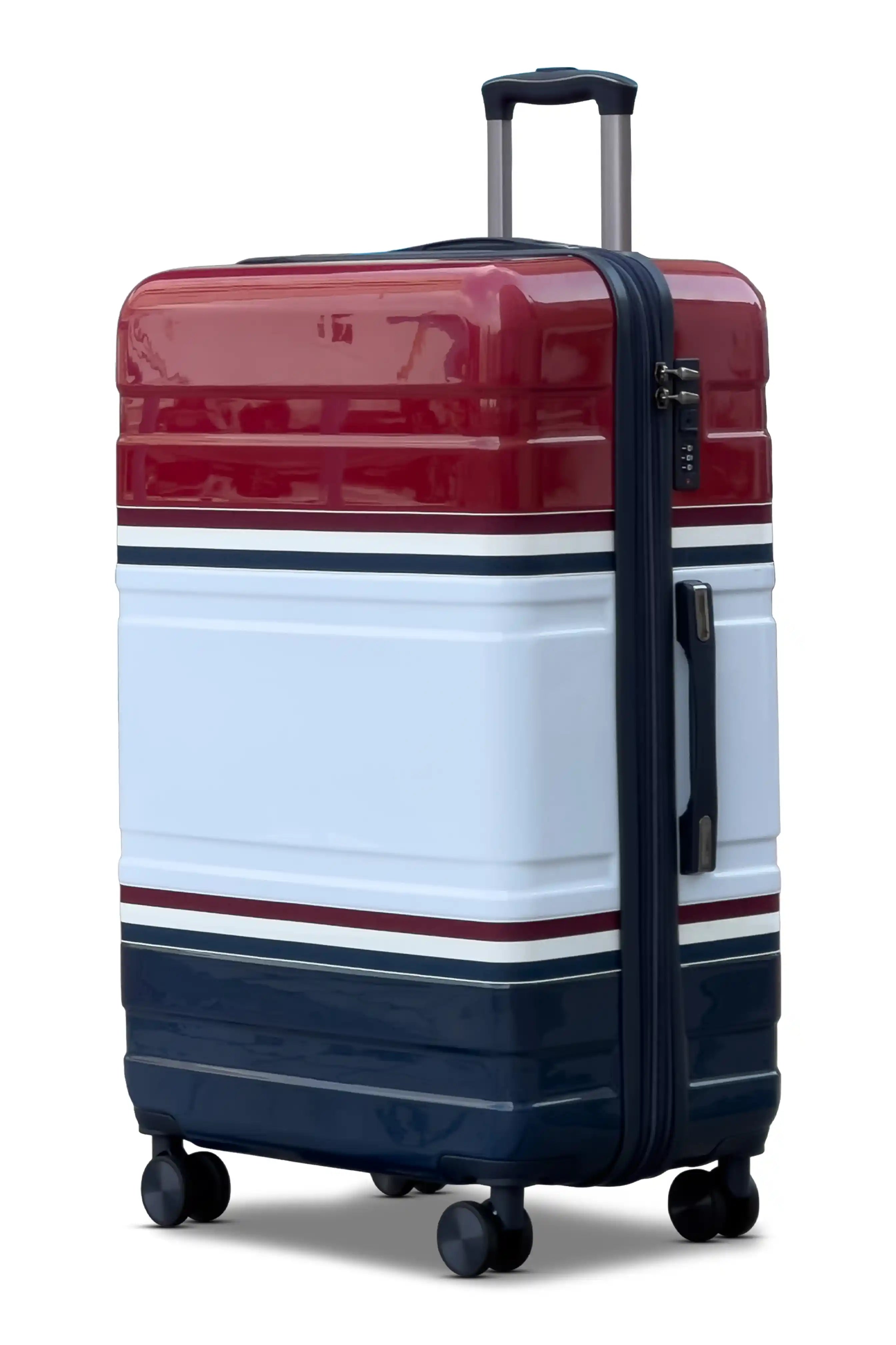 Travelus Printed Expandable PC Lightweight 3 Pcs Set (20/24/28 Inch) Luggage Bags with Smooth Spinner Wheels