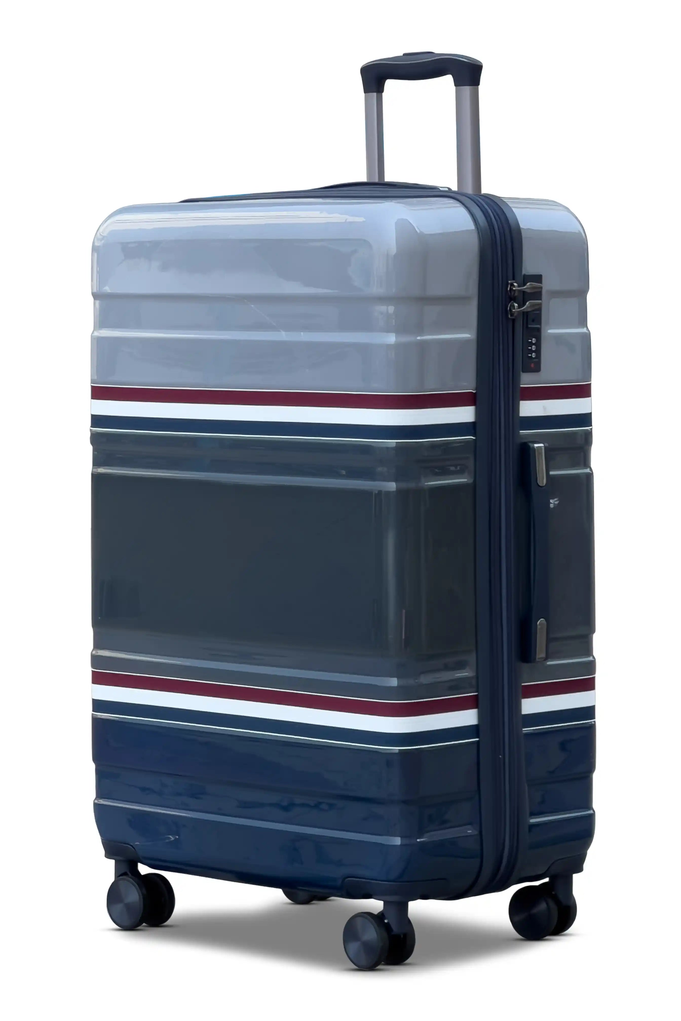Travelus Printed Expandable PC Lightweight 3 Pcs Set (20/24/28 Inch) Luggage Bags with Smooth Spinner Wheels
