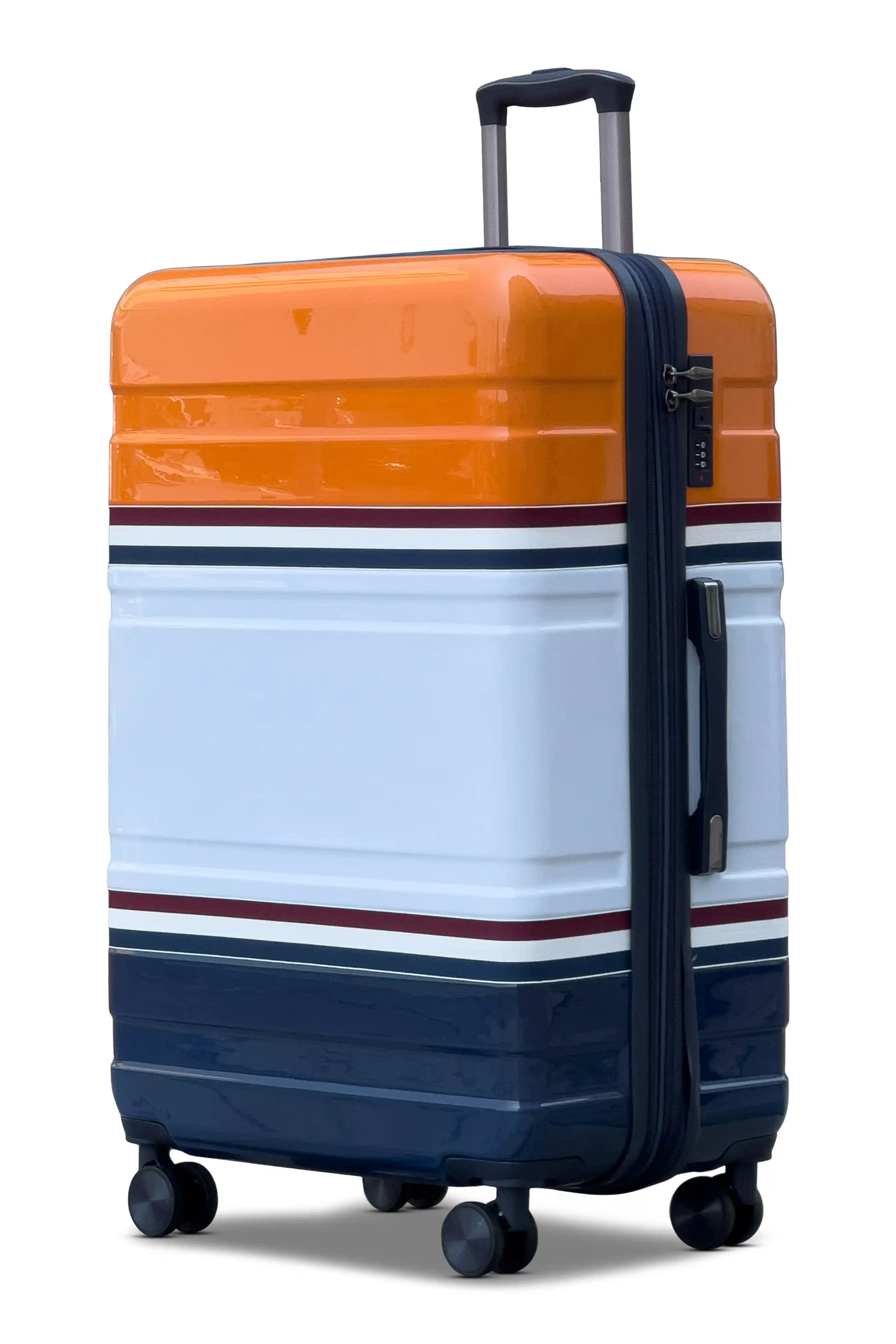 Travelus Printed Expandable PC Lightweight 3 Pcs Set (20/24/28 Inch) Luggage Bags with Smooth Spinner Wheels