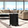 20 Inch Lightweight Trending Aluminum Carry-On Luggage | USB Charging Port and Bottle Holder Travel Suitcase with Spinner Wheels