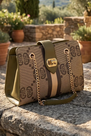Trendy Stylish Women Sling Bag With Chain Strap | Printed Shoulder Bag