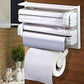 3 In 1 Multipurpose Use Kitchen Triple Paper Roll Dispenser and Holder Zaappy