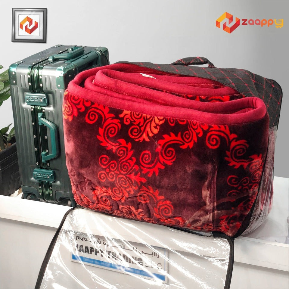 True Love Multi Colour Floral Print Soft King Size Winter Blanket 220*240 cm Zaappy