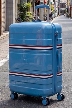 28 Inch Large Size Checked In Travelus Printed Expandable PC Lightweight Luggage Bag With Smooth Spinner Wheels