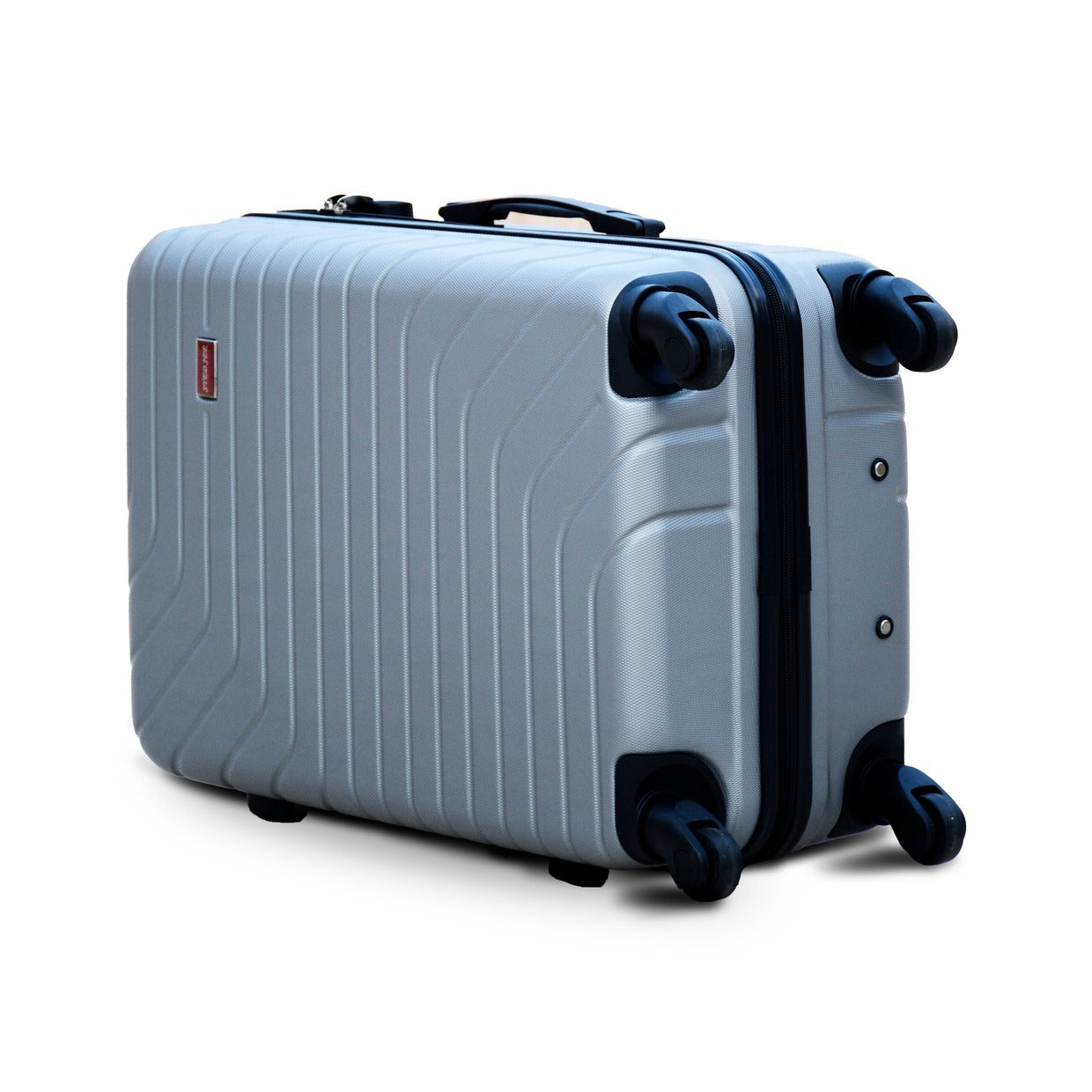 24" Grey Colour SJ ABS Luggage Lightweight Hard Case Trolley Bag | 2 Year Warranty