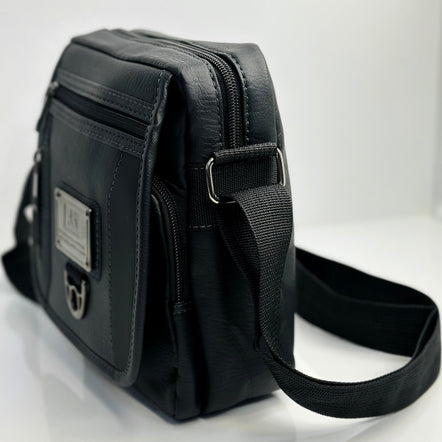Stylish Small Black Colour UF Side Bag | Men Messenger Bag