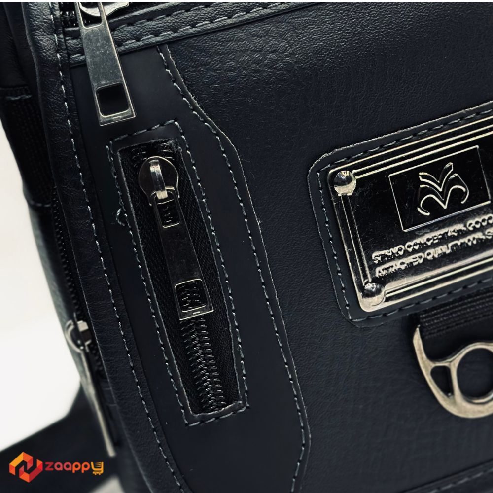 Stylish Small Black Colour UF Side Bag | Men Messenger Bag