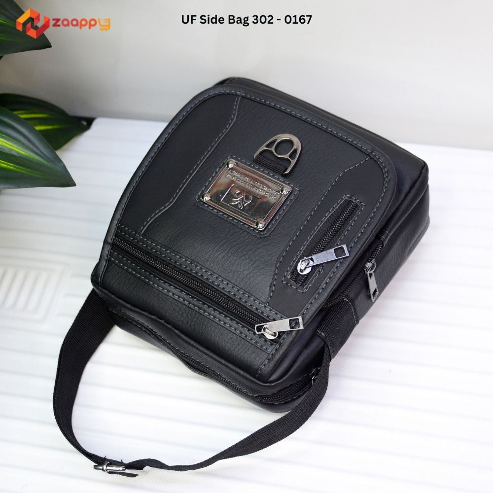 Stylish Small Black Colour UF Side Bag | Back To School