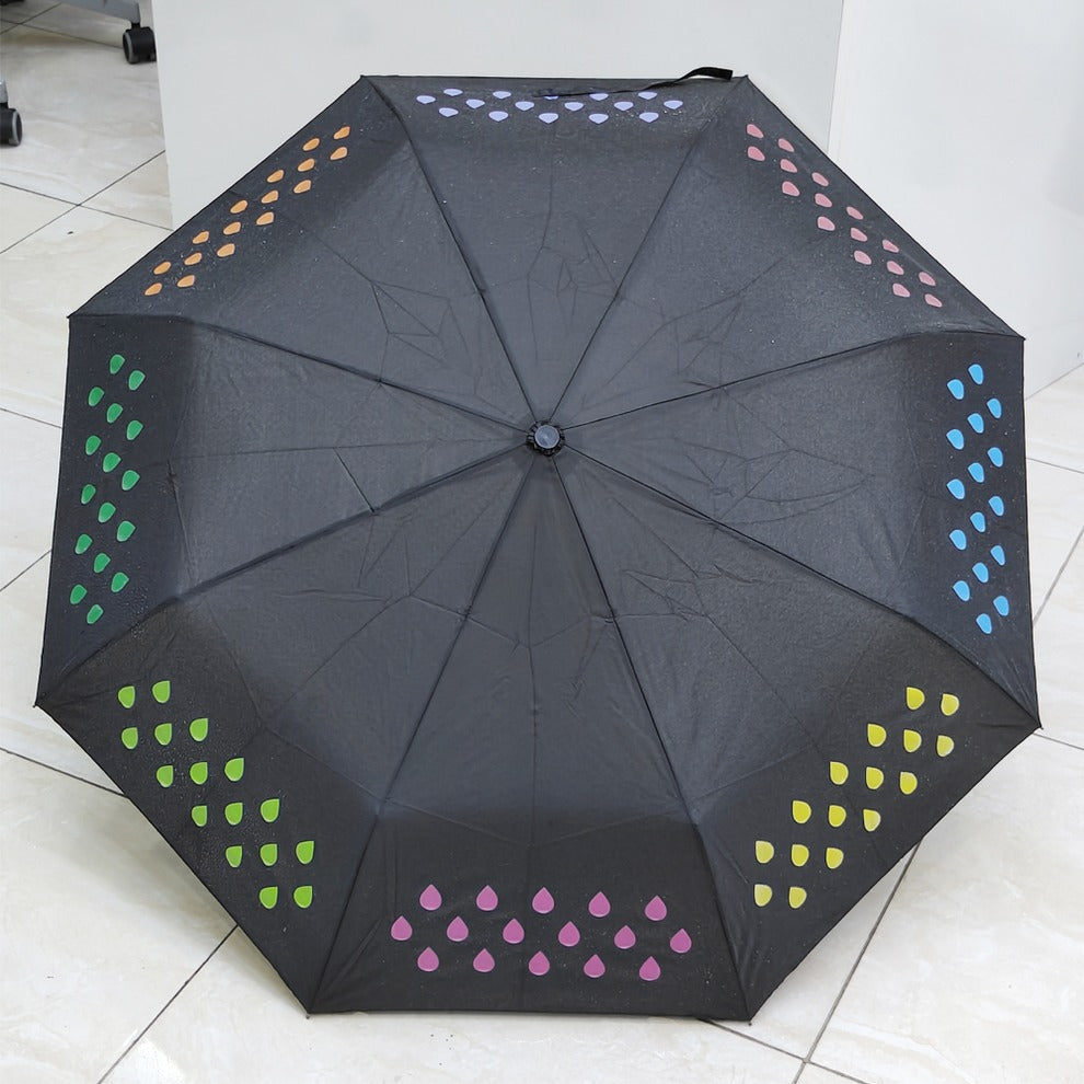 Colour Changing Umbrella Black Colour Design Zaappy.com