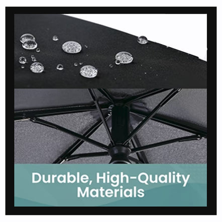 Automatic Open and Close Single Colour 3 Fold Bright Umbrella
