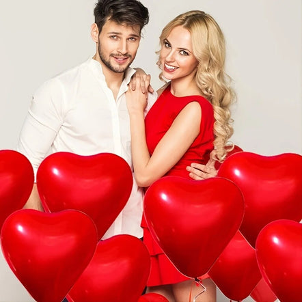 Double Layer Thicken Love Heart Shaped Latex Balloons For Valentine's Day