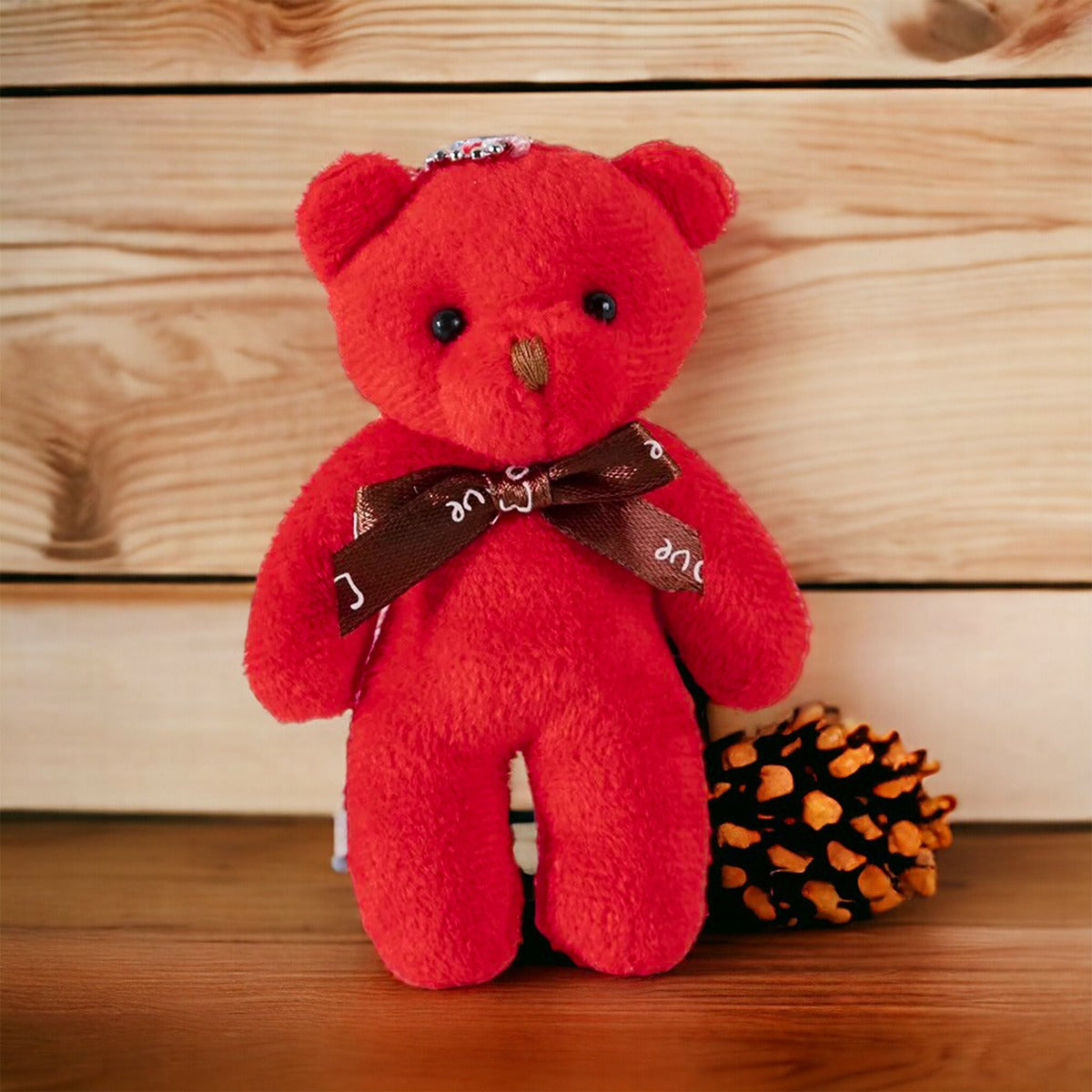 Valentine Cute Mini Teddy Bear Plush Toy Keychain | Stuffed Bear Doll Pendant