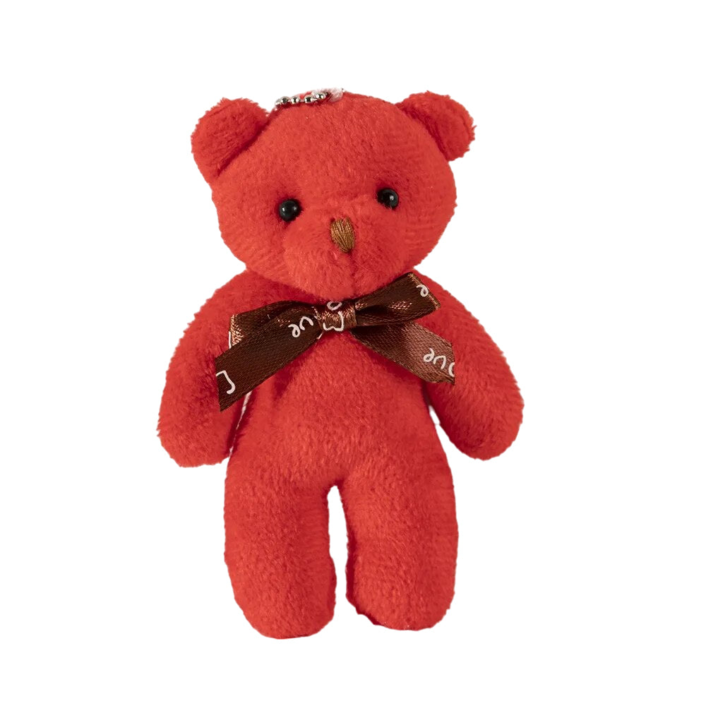 Valentine Cute Mini Teddy Bear Plush Toy Keychain | Stuffed Bear Doll Pendant For Bag Zaappy