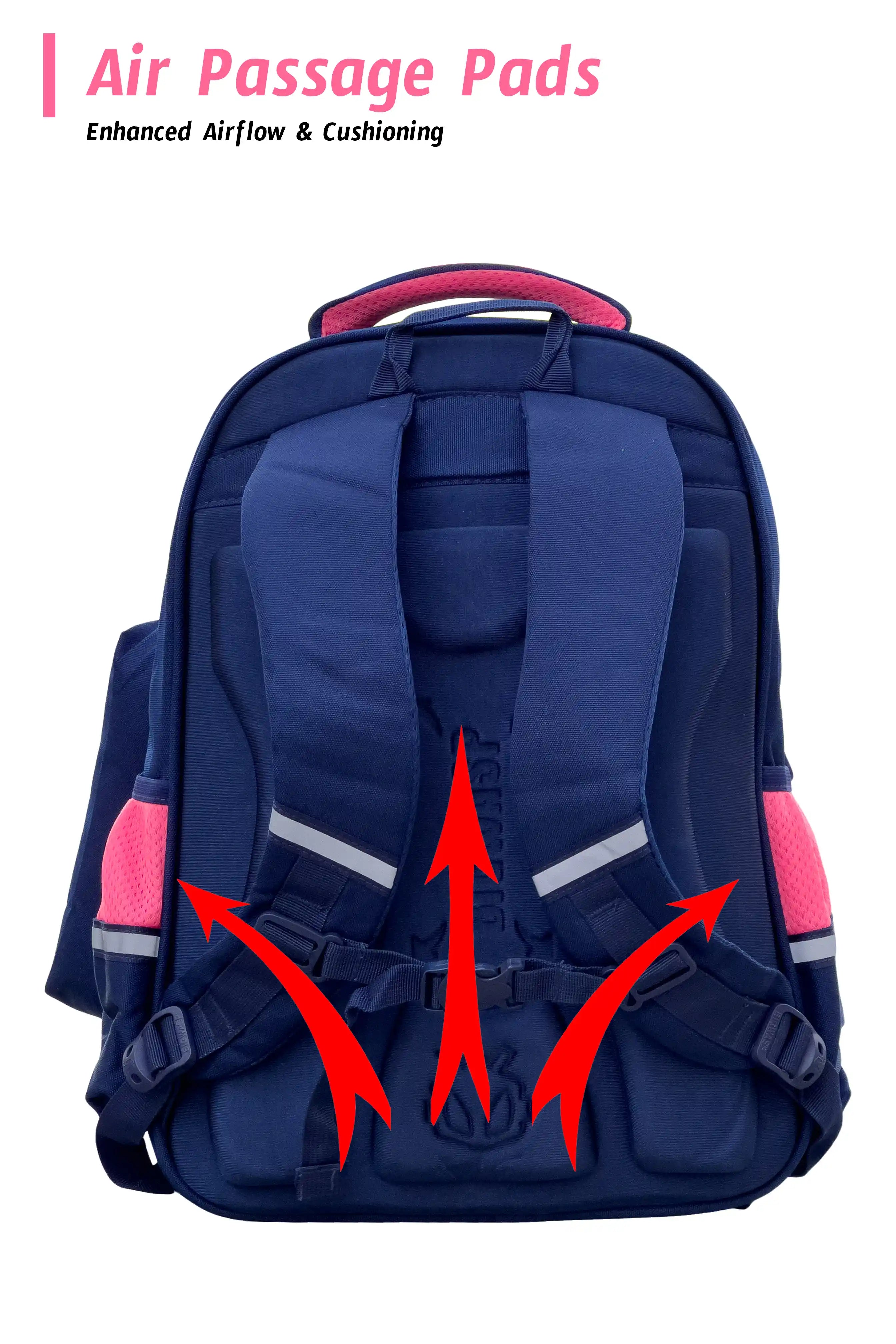 Vertex Kids 16 Inch School Bag with Pencil Pouch, 7-13 Years With Adjustable Strap Buckle
