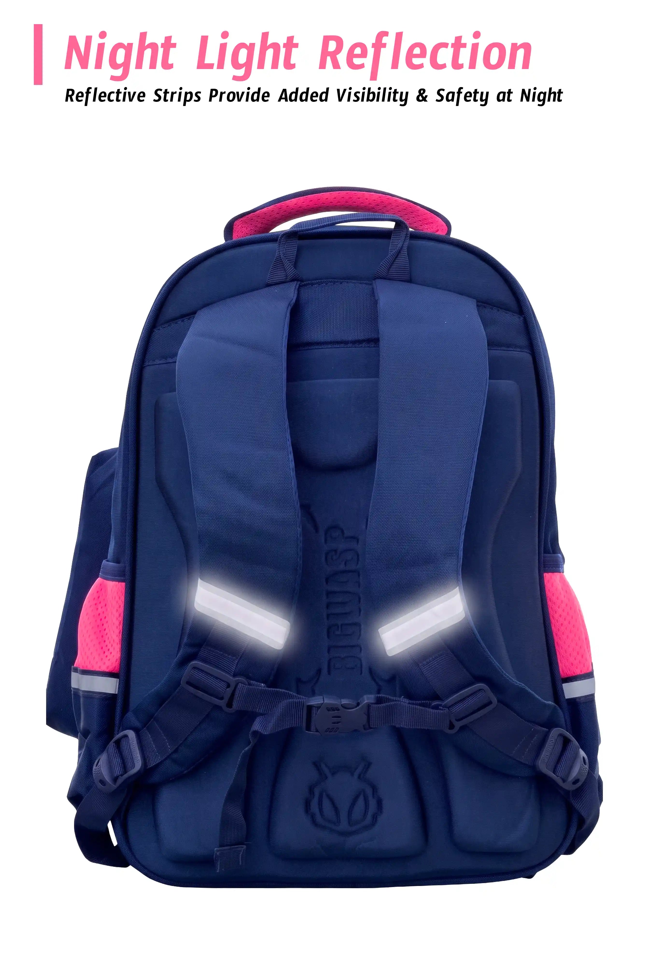 Vertex Kids 16 Inch School Bag with Pencil Pouch, 7-13 Years With Adjustable Strap Buckle