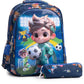 Victory Star Printed Kids 14 Inch School Bag with Pencil Pouch, 4-12 Years With Adjustable Strap Buckle