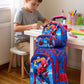 Web Wheeled 3 Pcs School Bag, Lightweight With Multiple Compartments And Adjustable Padded Straps