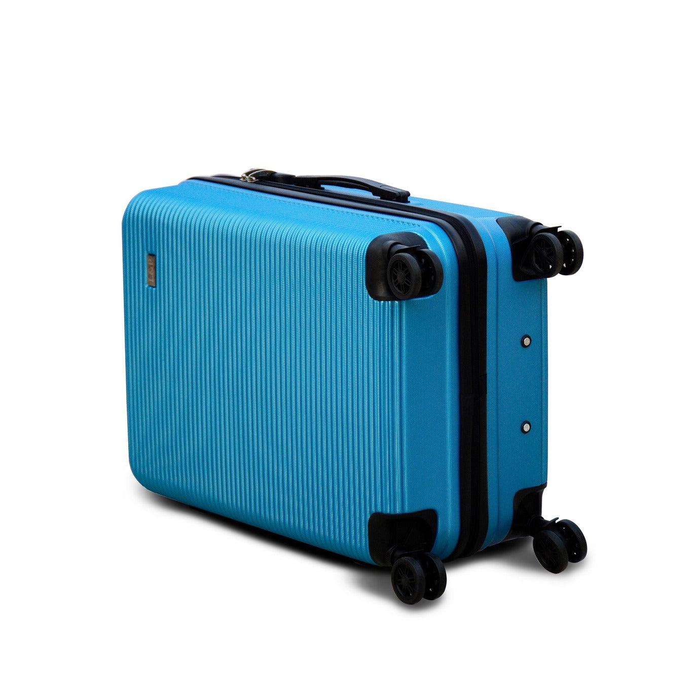 20" Light Blue Colour JIAN ABS Line Luggage Lightweight Hard Case Carry On Trolley Bag With Spinner Wheel
