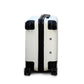 28" White Colour JIAN ABS Line Luggage Lightweight Hard Case Trolley Bag With Spinner Wheel Zaappy.com