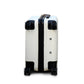 20" White Colour JIAN ABS Line Luggage Lightweight Hard Case Carry On Trolley Bag With Spinner Wheel Zaappy.com