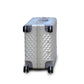 28" Silver Colour Aluminium Framed 3D Diamond ABS Hard Shell Without Zipper TSA Luggage Zaappy.com
