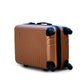 3 Piece Full Set 20" 24" 28 Inches SJ ABS Luggage Coffee Colour Lightweight Hard Case Trolley Bag Zaappy.com