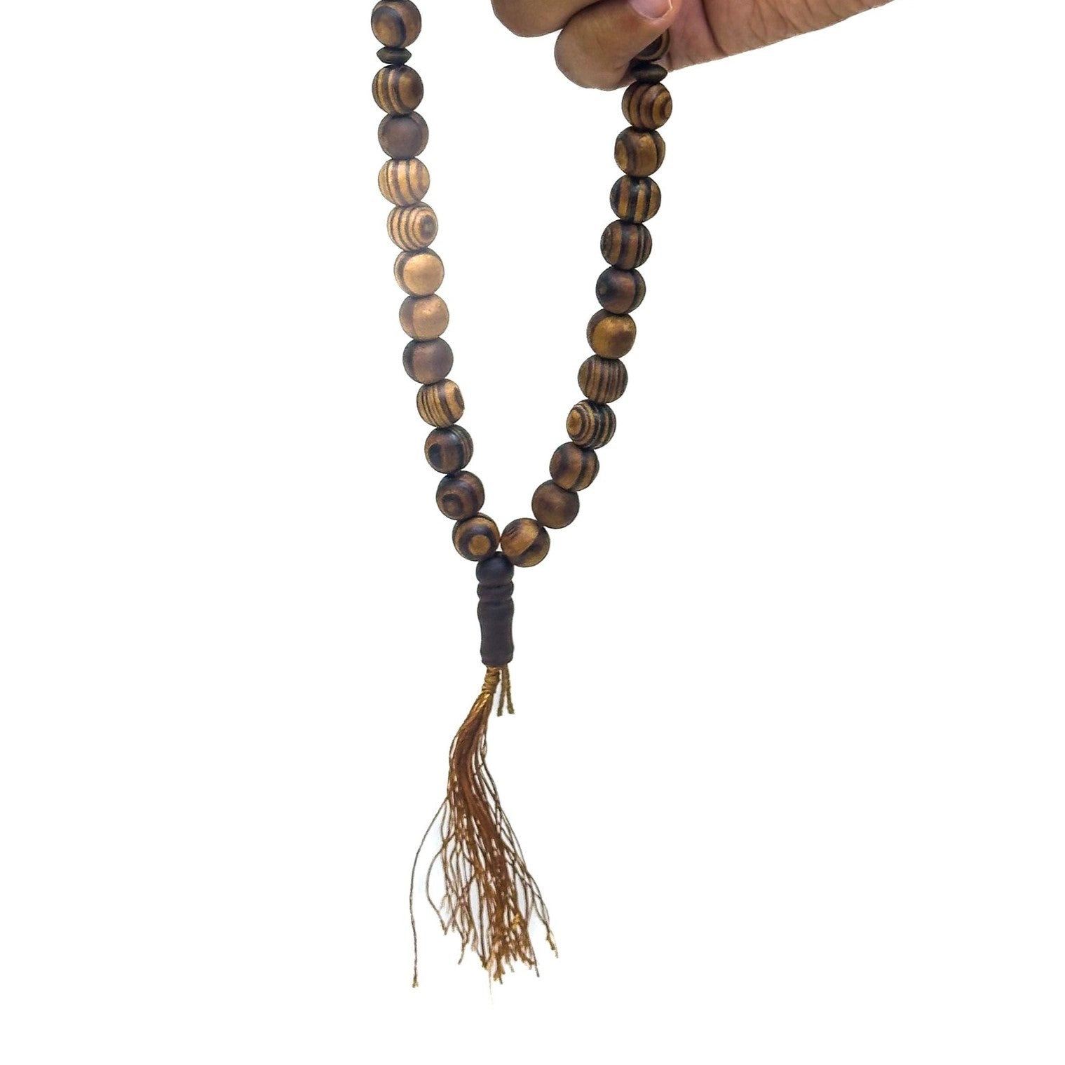 Natural Wooden Tasbeeh Misbaha Prayer Beads | Rosary 33 Zikr Beads