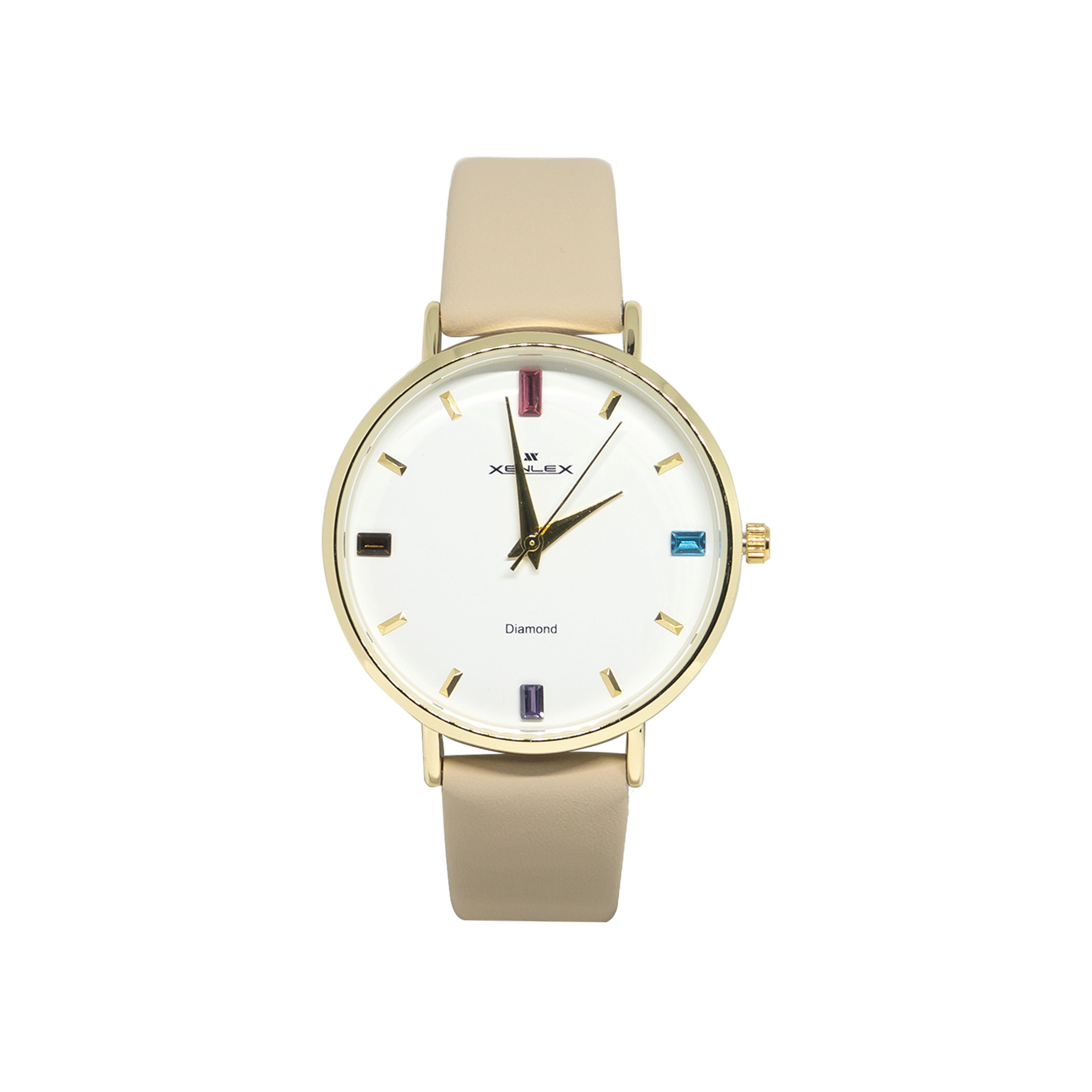 Xenlex Diamond Analog Water Proof Watch For Women Stylish Elegant Round Dial