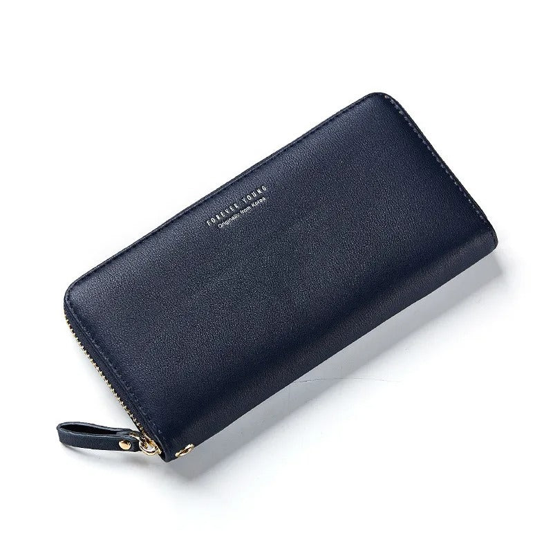 Forever Young Fashion Long Wallet For Women | Card Holder Wristlet Zip Around Purse