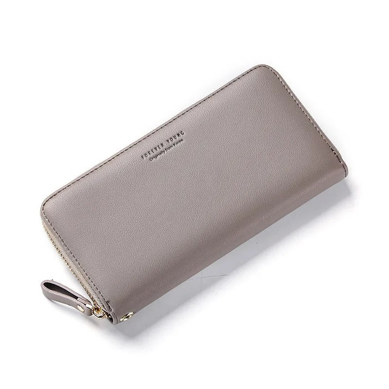 Forever Young Fashion Long Wallet For Women | Card Holder Wristlet Zip Around Purse